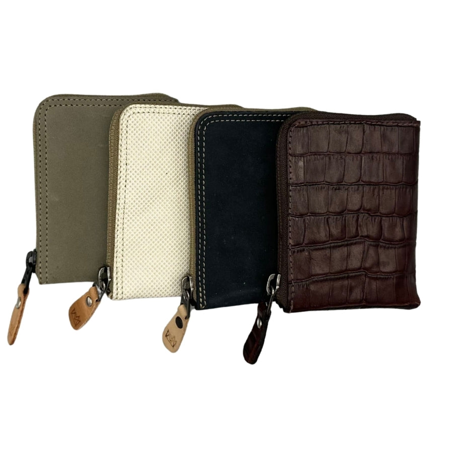 KM Leather Zip Wallet