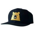 Kids/Youth Snapback Hat - Black w/Sparkle Bear