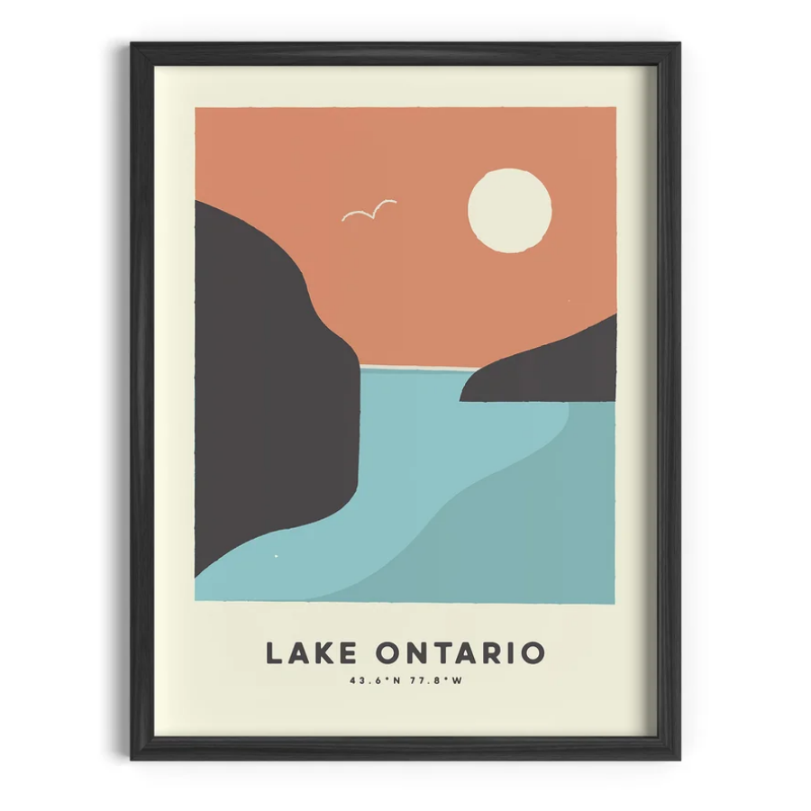 Great Lakes Print - Lake Ontario (6" x 8")