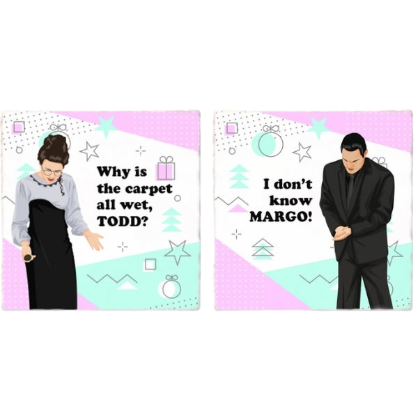 Lampoons Christmas Todd & Margo Coasters Set