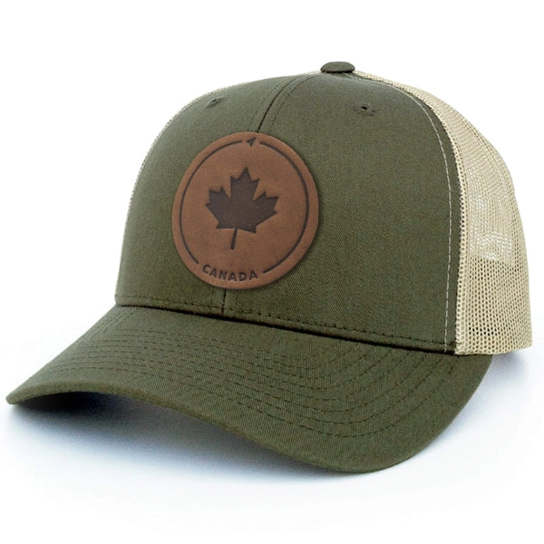 Leather Patch Hat - Maple Leaf