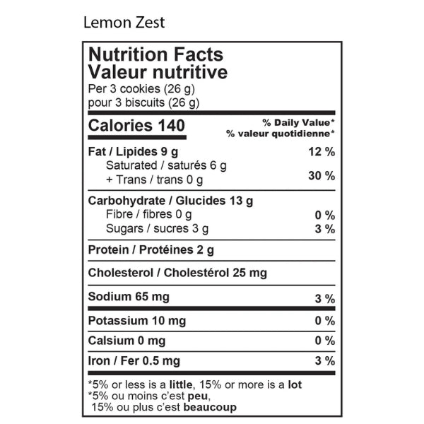 Handmade Shortbread - Lemon Zest