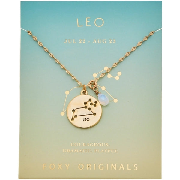 Stargazer Astrology Charm Necklace - Gold