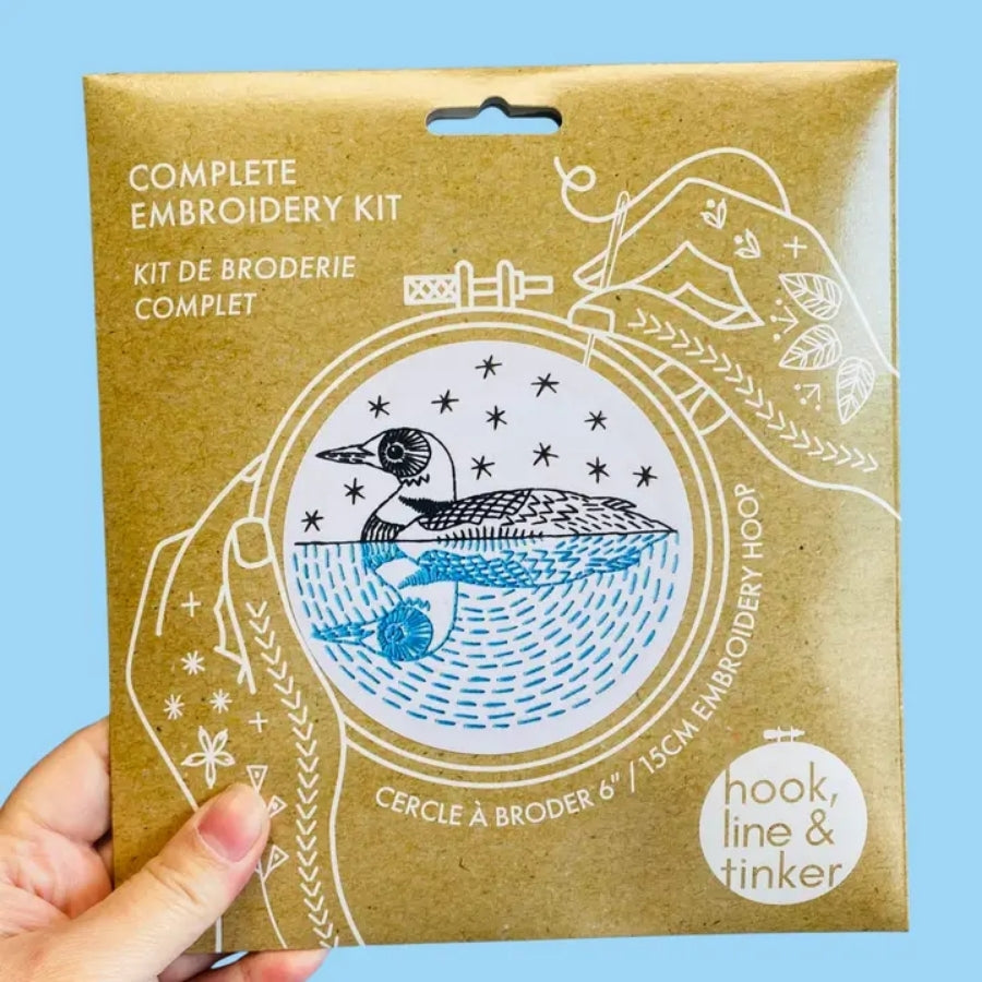 Loon Embroidery DIY Kit