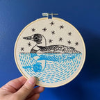 Loon Embroidery DIY Kit