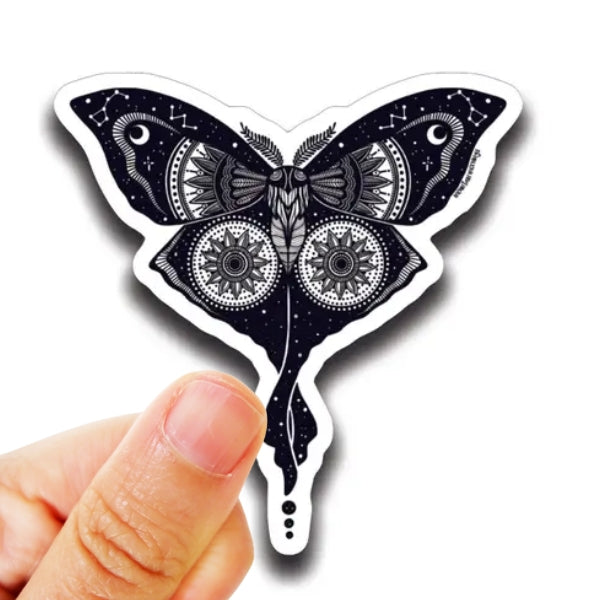 Luna Moth Vinyl Sticker