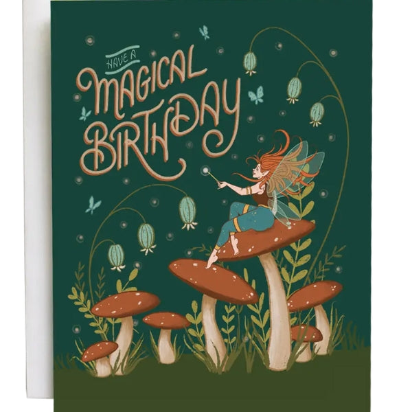 Magical Mushroom Birthday Card