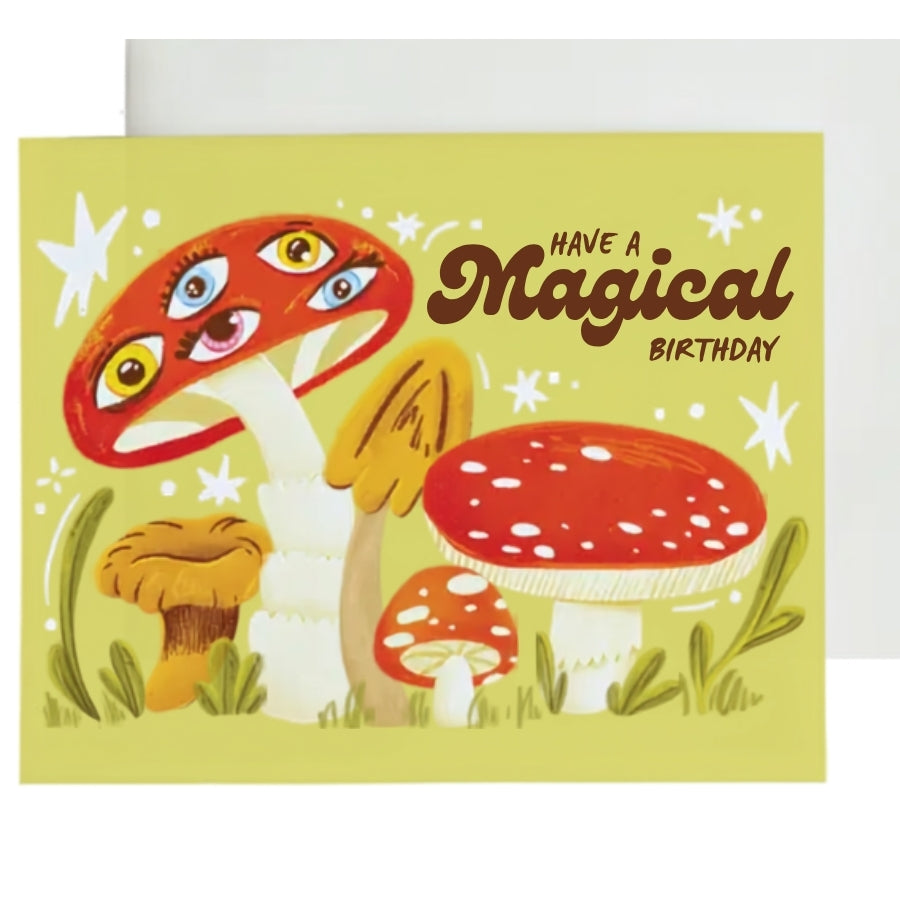 Magical Birthday Mushroom Card
