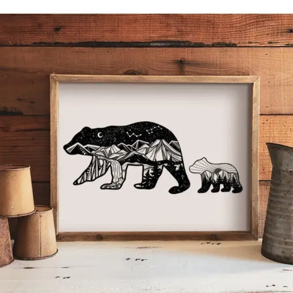 Impression Maman Ours (5" x 7")