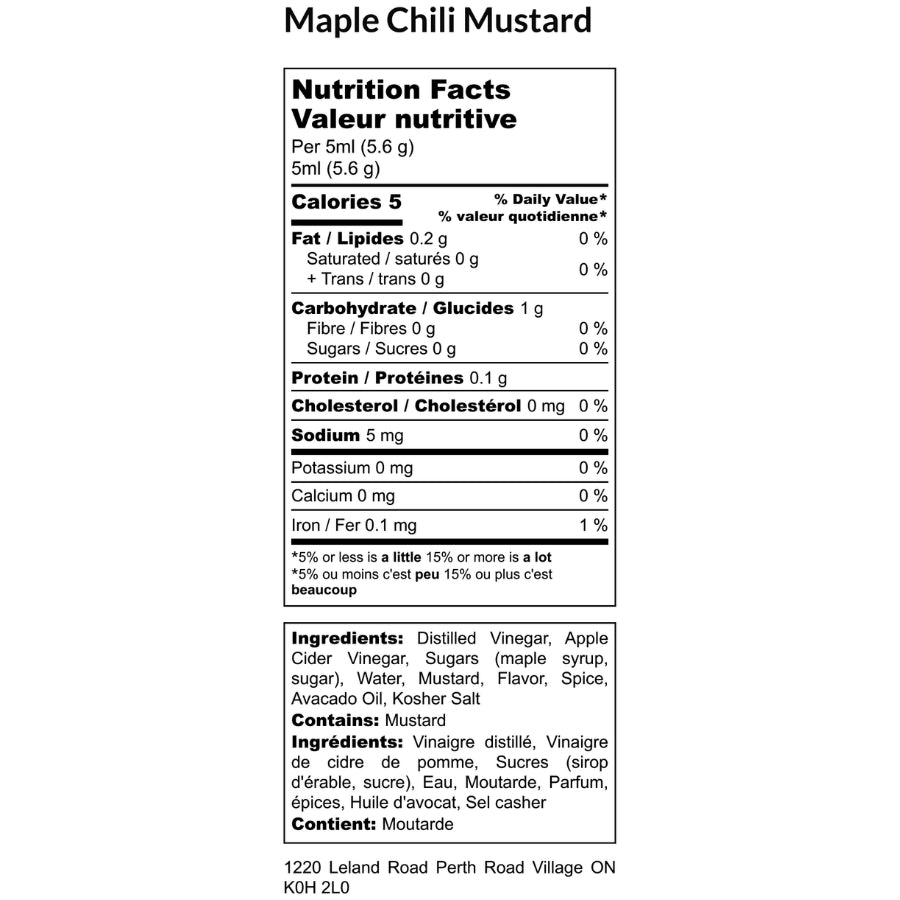 Maple Chili Mustard
