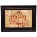 Canada Stitched Maple Leaf Map (4" x 6")