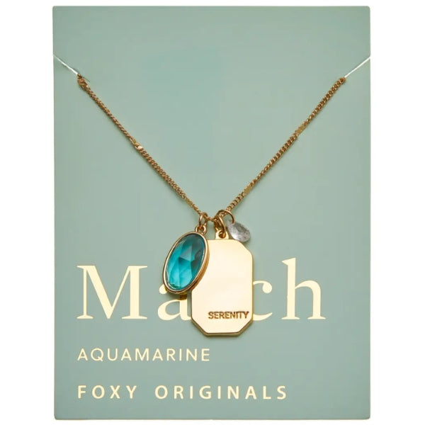 March Birthstone Necklace