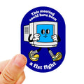 Meeting Fist Fight Sticker