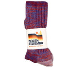 Merino Wool Hike Socks (Red/Royal)
