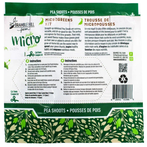 Microgreens Garden Kit - Pea Shoots