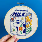 Milk Embroidery DIY Kit