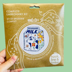 Milk Embroidery DIY Kit