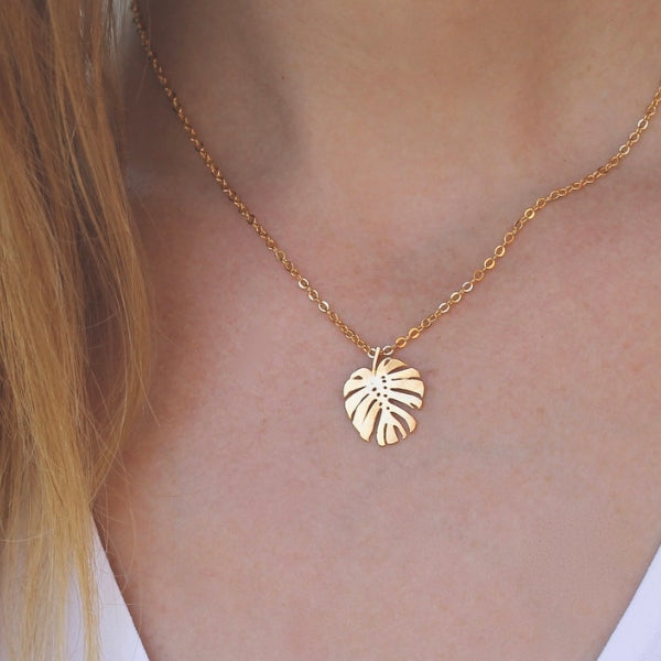 Monstera Necklace