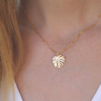 Monstera Necklace