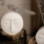 Moon Face Candle