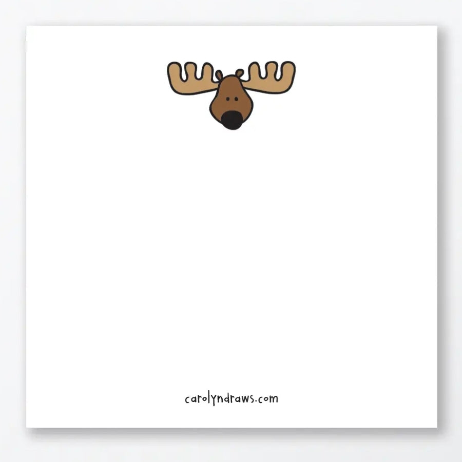 Moose Post It Notes Pad