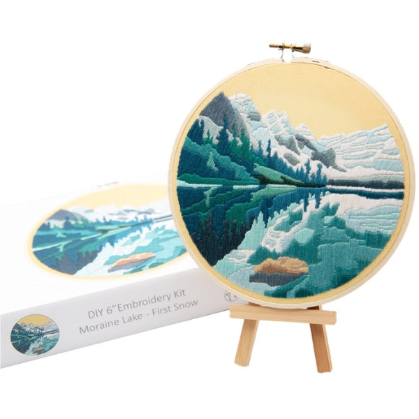 Moraine Lake Embroidery DIY Kit