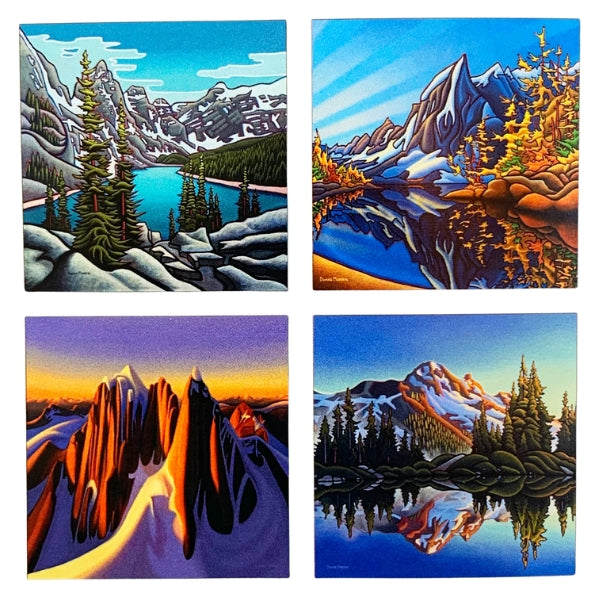 Mountains Coasters Set of 4