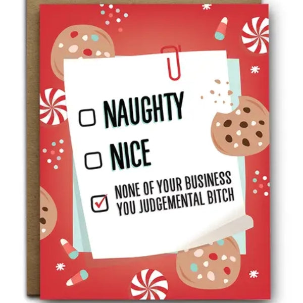 Naughty or Nice Christmas Card