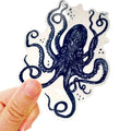 Octopus Clear Vinyl Sticker
