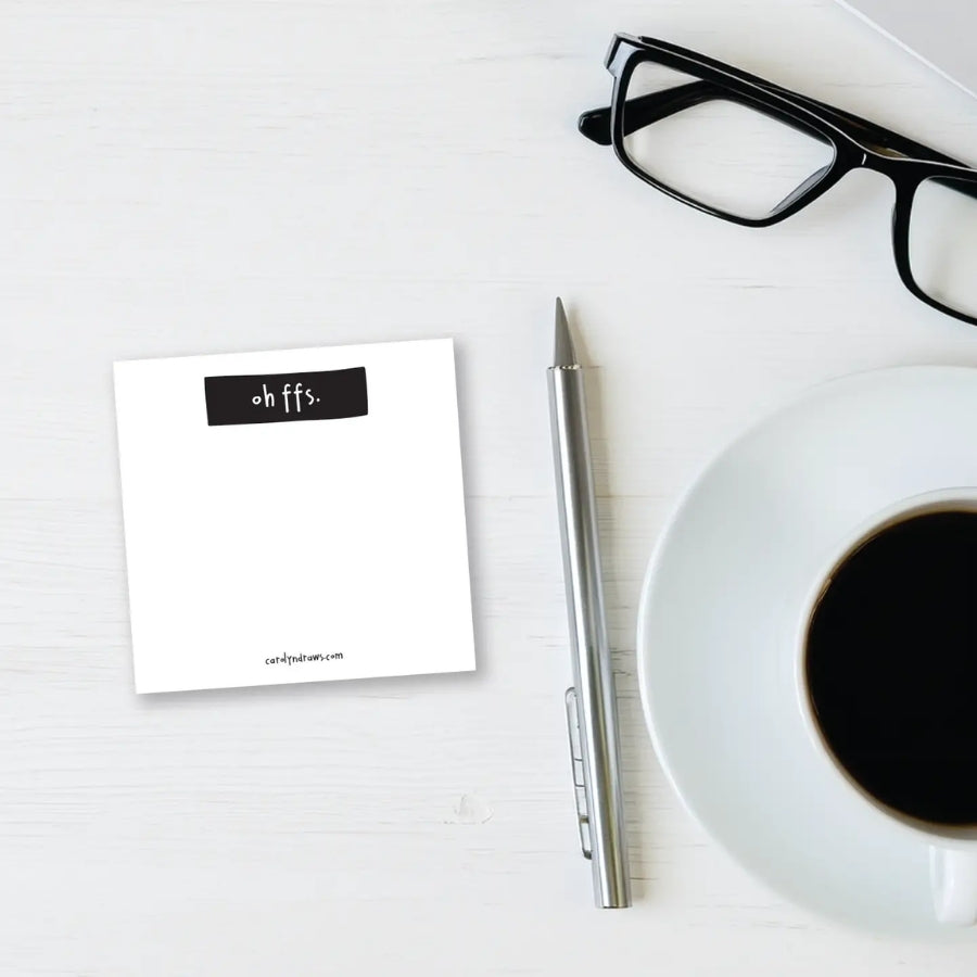 Oh FFS Post It Notes Pad