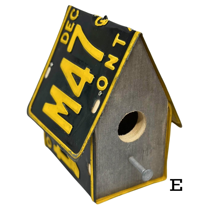 Ontario License Plate Bird House
