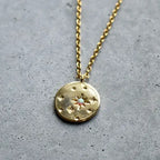 Opal Star Disc Necklace