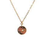 Opal Star Disc Necklace