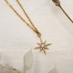 Opal Crystal Star Necklace