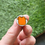 Tiny Orange Shirt Pin