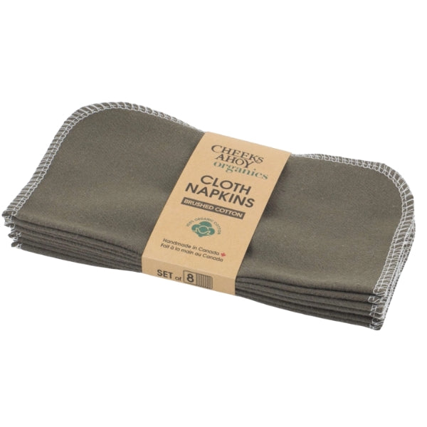 Serviettes en coton bio - Olive