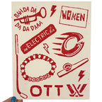 Ottawa Charge PWHL Linocut Print (8" x 10")