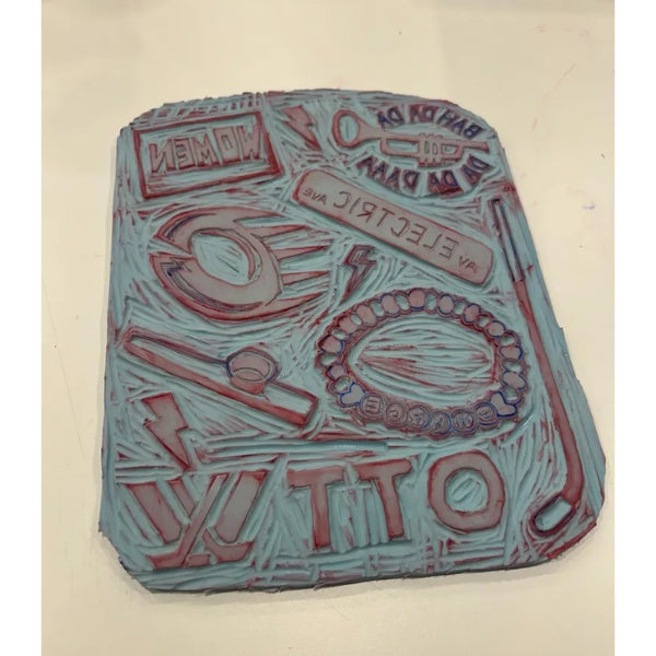 Ottawa Charge PWHL Linocut Print (8" x 10")