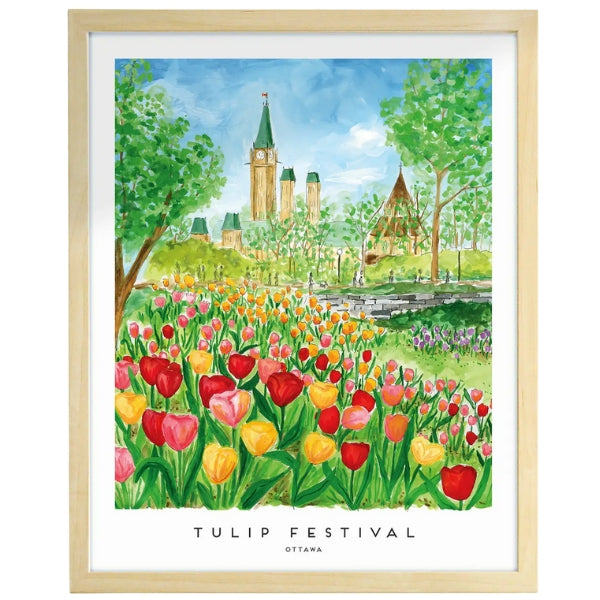 Affiche du Festival des tulipes d'Ottawa (8" x 10")