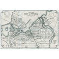 Sous-verres avec carte d’Ottawa
