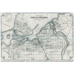 Sous-verres avec carte d’Ottawa