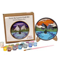 Paint By Layer Shadow Box DIY Kit - Solitude Canoe
