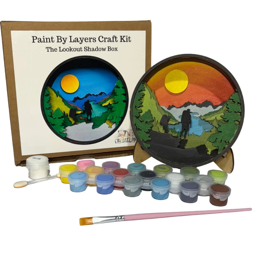 Paint By Layer Shadow Box DIY Kit - The Look Out