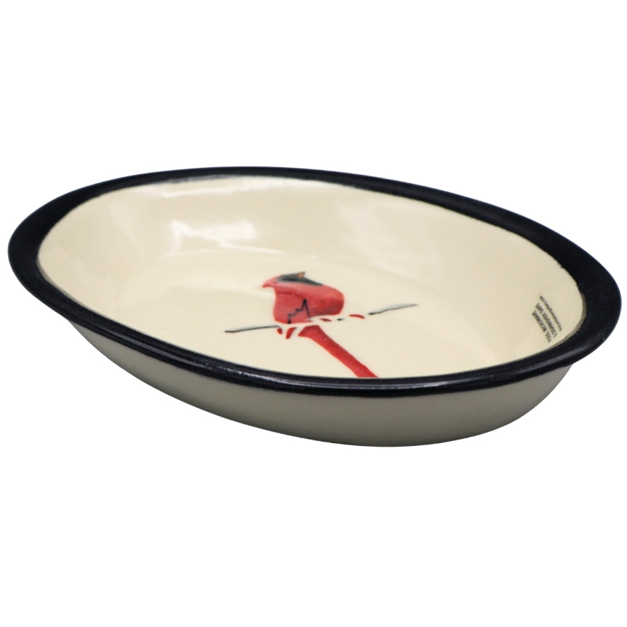 Oval Ceramic Bowl - Cardinal