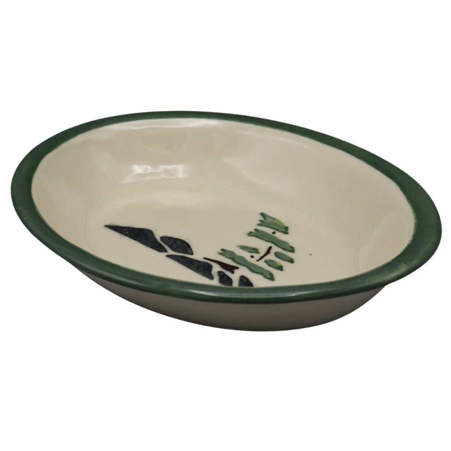 Oval Ceramic Bowl - Windswept Pine