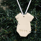 2026 Onesie Baby Ceramic Ornament