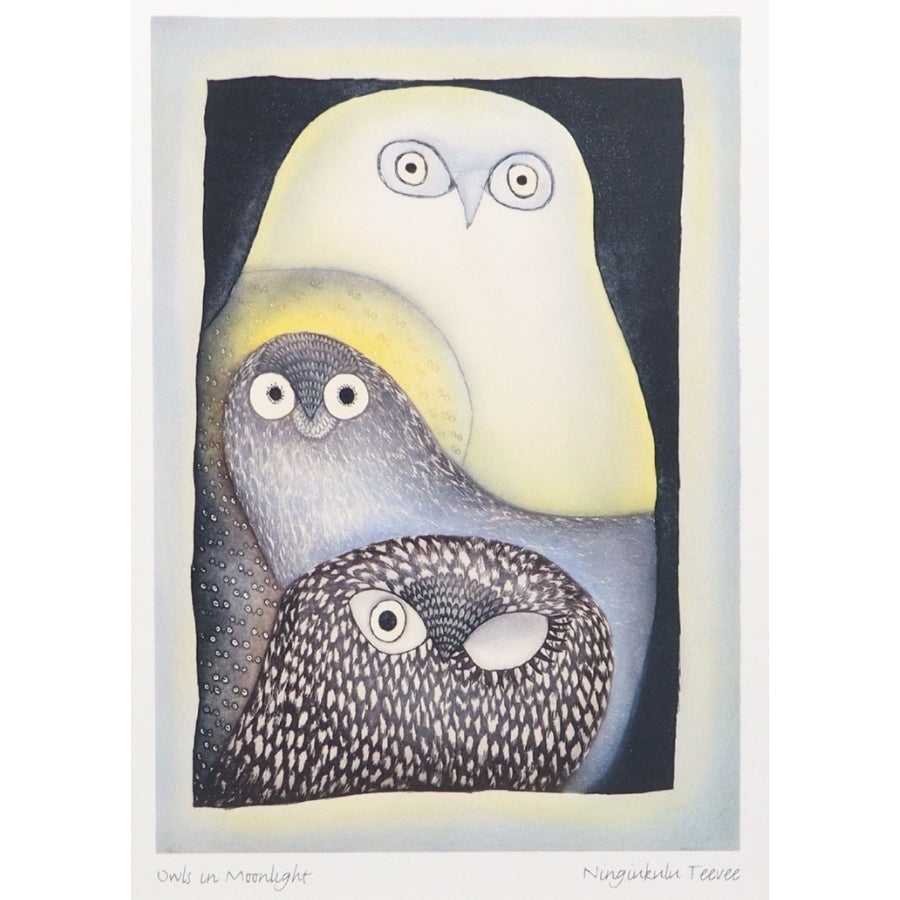 Owls in Moonlight Print (6" x 9"/11"x14")