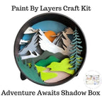 Paint By Layer Shadow Box DIY Kit - Adventure Awaits