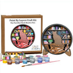 Paint By Layer Shadow Box DIY Kit - Purrrfect Book