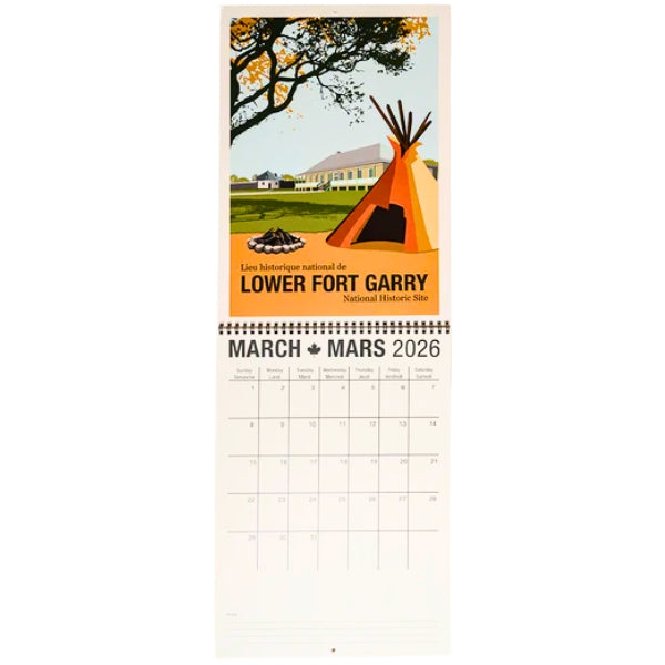 Parks Canada Vintage 2026 Wall Calendar